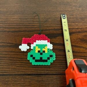 The Grinch Perler Bead Christmas Tree Ornament